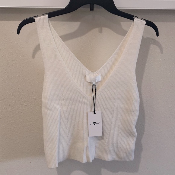 7 for all mankind V neck sweater vest - Picture 1 of 5